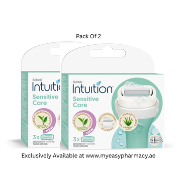 Schick Intuition Sensitive Care Kit 4 Blade Pivoting Head Pack Of 2