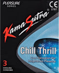 KamaSutra Chill Thrill Condoms Lubricated 3 Count