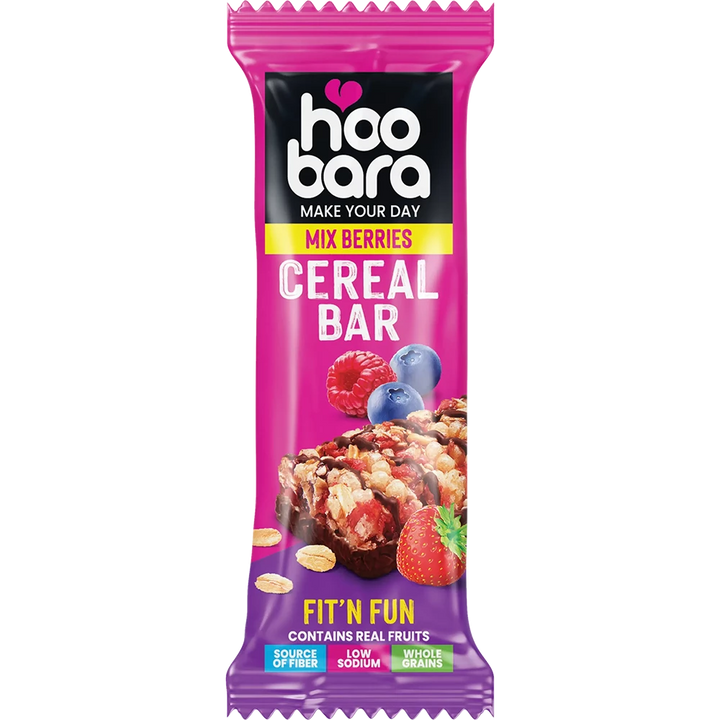 Hoobara Oat & Mixed Berries Cereal Bar – 30 g