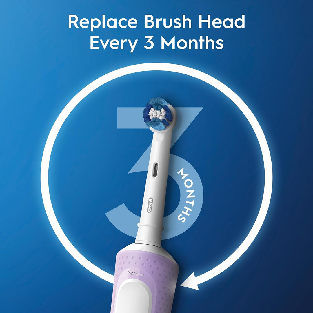 Oral-B Vitality 300 Rechargeable Toothbrush with CrossAction Brush Head, 3 Cleaning Modes & 2 Minutes Built-in Timer D103.413.3