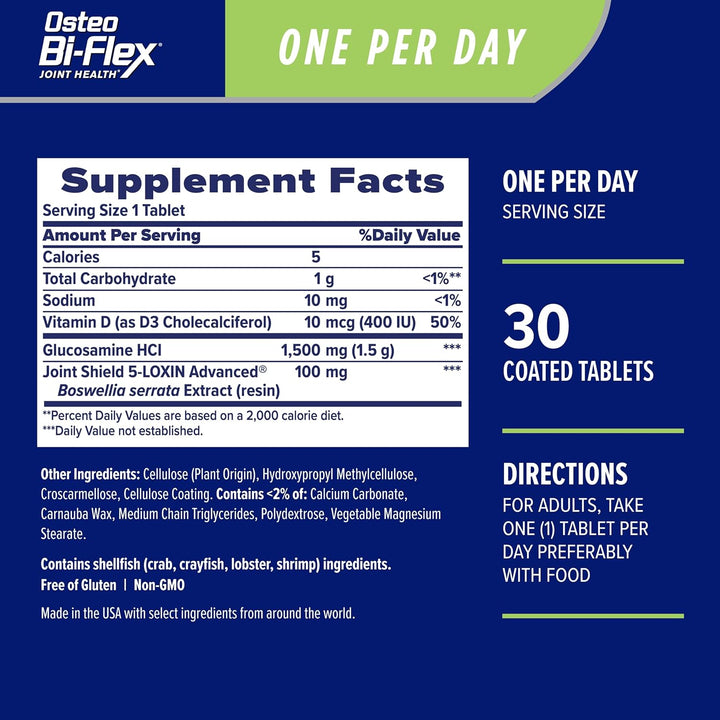 Osteo Bi-Flex One Per Day with Vitamin D – 30 Coated Tablets