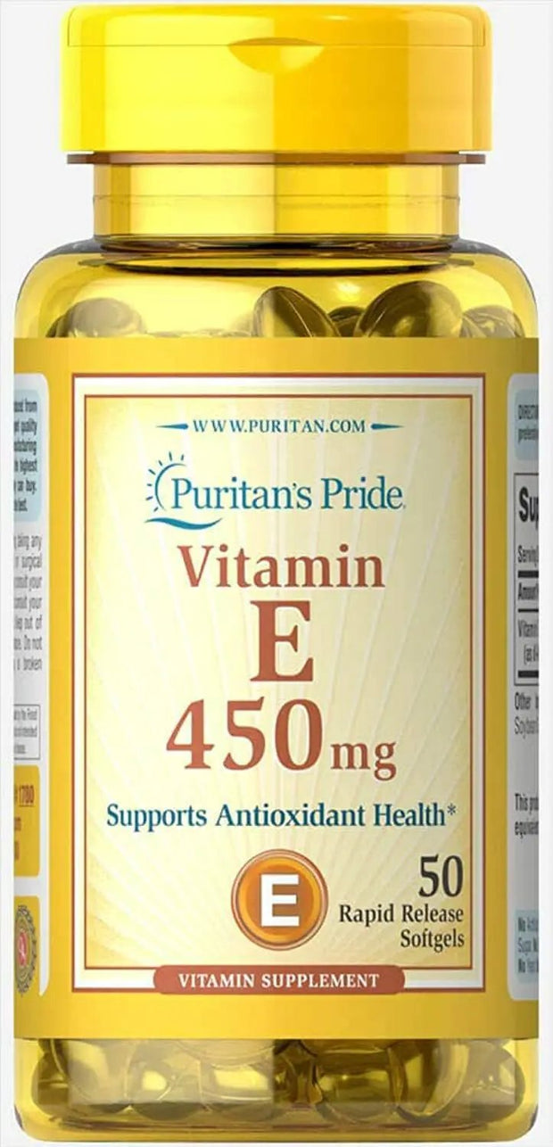 Puritan’s Pride Natural Vitamin E 1000 IU – 100 Softgels