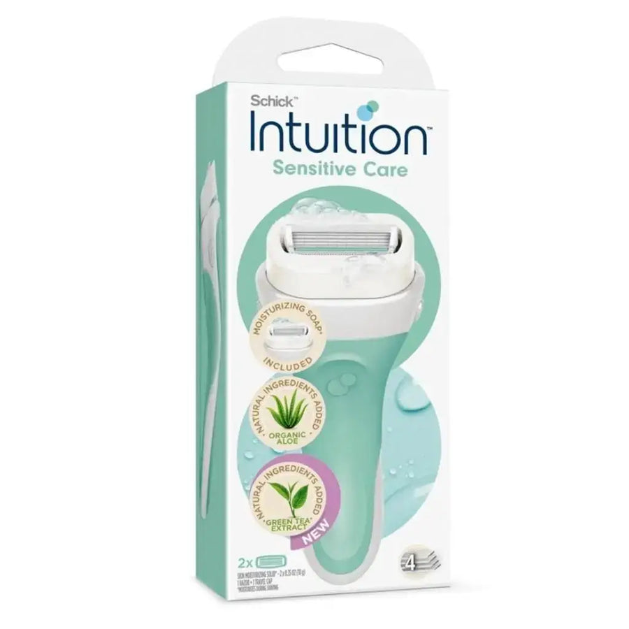 Schick Intuition Sensitive Care Razor Kit Pack 1 Razor 2 Refills