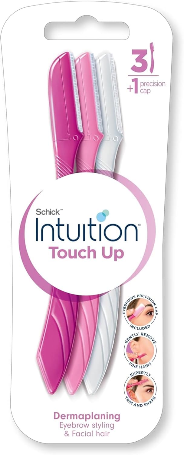 Schick Intuition Touch-Up Eyebrow & Facial Razor – 3ct