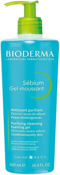 Bioderma Sebium Purifying Cleansing Foaming Gel 500ml Combination To Oily Skin