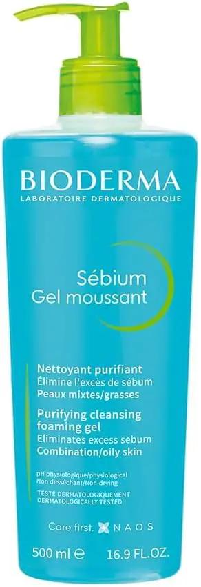 Bioderma Sebium Purifying Cleansing Foaming Gel 500ml Combination To Oily Skin
