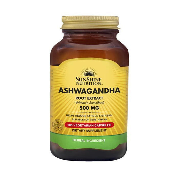 Sunshine Nutrition Ashwagandha 500 mg – 100 Vegetable Capsules