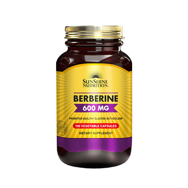 Sunshine Nutrition Berberine 600 mg – 100 Capsules