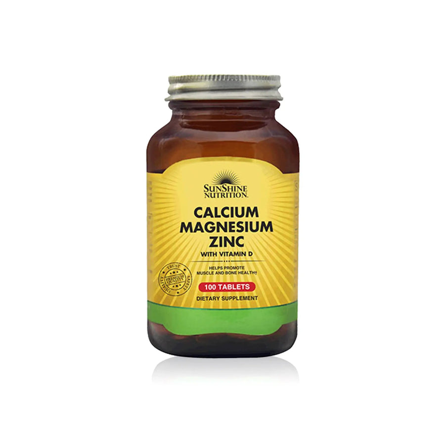 Sunshine Nutrition Calcium Magnesium Zinc with Vitamin D – 100 Tablets