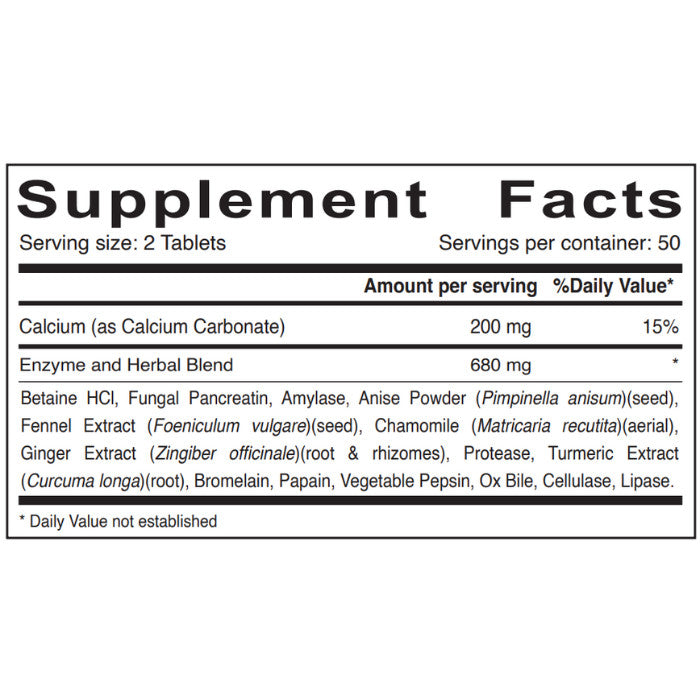 Sunshine Nutrition Digestive Support – 100 Tablets