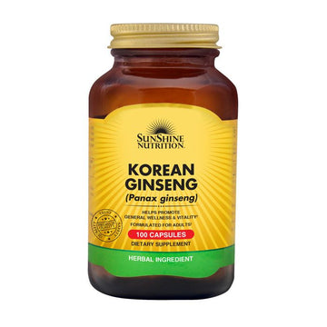 Sunshine Nutrition Korean Ginseng – 100 Capsules