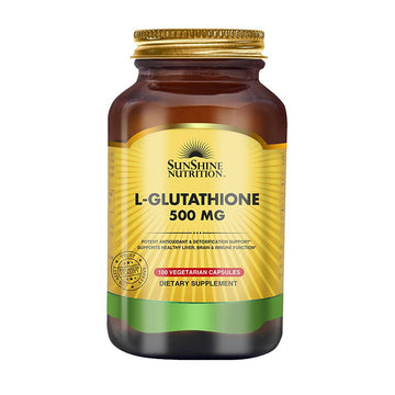 Sunshine Nutrition L-Glutathione 500 mg – 100 Vegetarian Capsules