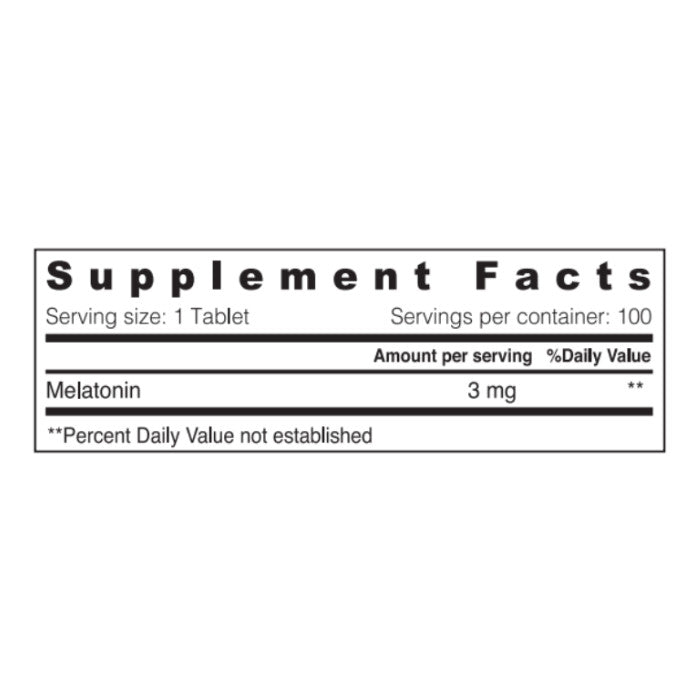 Sunshine Nutrition Melatonin 3 mg 100 Tablets – Natural Sleep Cycle & Wellness Support Supplement