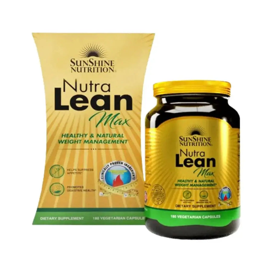 Sunshine Nutrition Nutra Lean Max 180 Capsules – Appetite Control & Metabolism Support Supplement