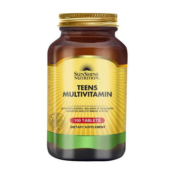 Sunshine Nutrition Teen Multivitamins 100 Tablets – Daily Nutritional & Wellness Support for Growing Teens