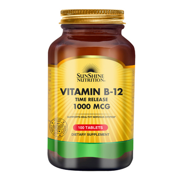 Sunshine Nutrition Vitamin B12 1000 mcg – 100 Tablets