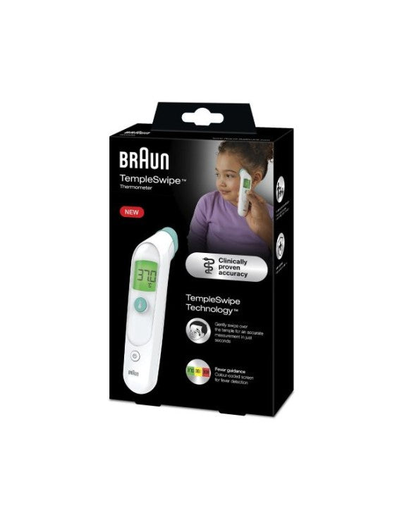 Braun TempleSwipe Forehead Thermometer White BST 200