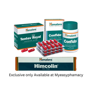 Himalaya Confido 120, Tentex Royal 30, Himcolin Gel 30g Herbal Combo