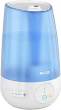 Vicks Cool Mist Ultrasonic Humidifier VUL565E1, 4.5L Capacity, Dual VapoPad Technology, 40 hours performance