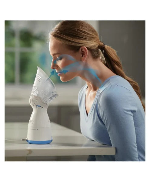 Vicks Sinus Steam Inhaler with Soft Face Mask for Cold & Allergy Relief - Portable VH200 E1