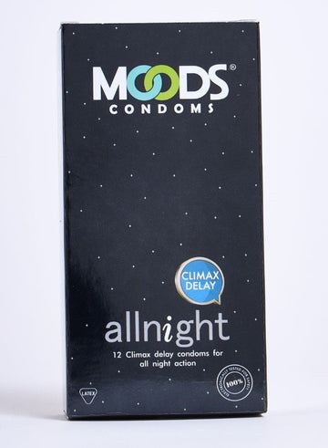 Moods All Night Condoms Long Lasting 12 Count