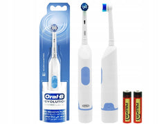 Oral B Revolution Battery Toothbrush White 1 Brush Head Batteries Included