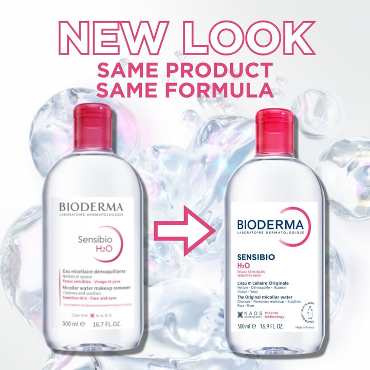 Bioderma Sensibio H2O Make-Up Removing Micellar Water - Sensitive Skin, 500ml